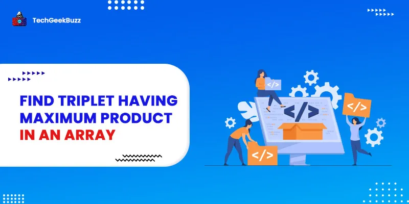 Find triplet having maximum product in an array