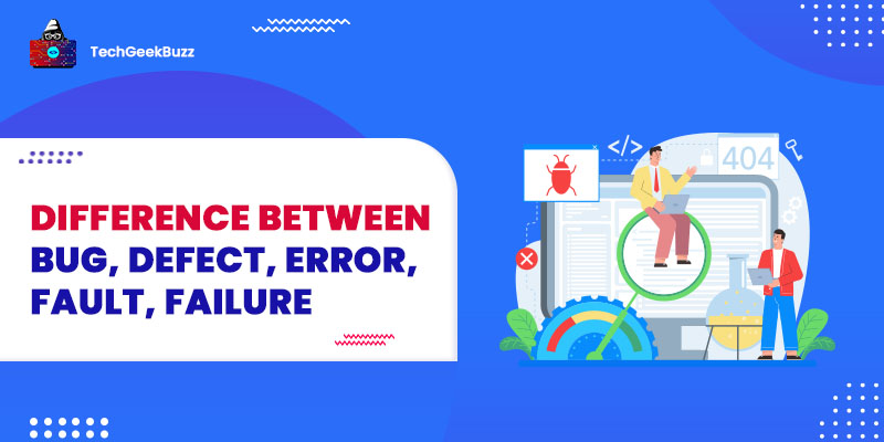 Difference between Bug, Defect, Error, Fault, Failure