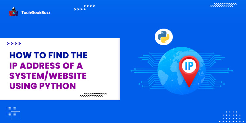 How to find the IP address of a system/website using Python