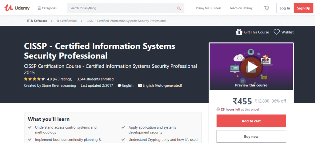 Certified Information Systems Security Professional