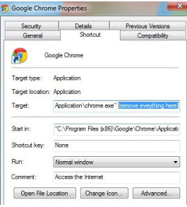 Removing Chromium virus from browser setting