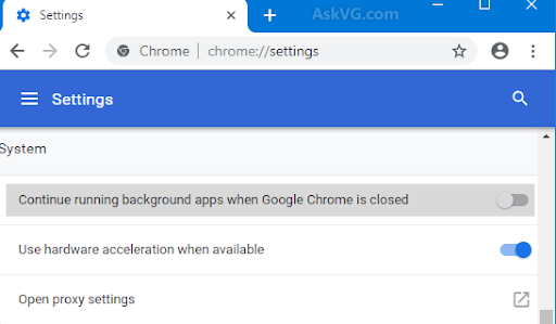 continue running background apps when Google chrome is closed