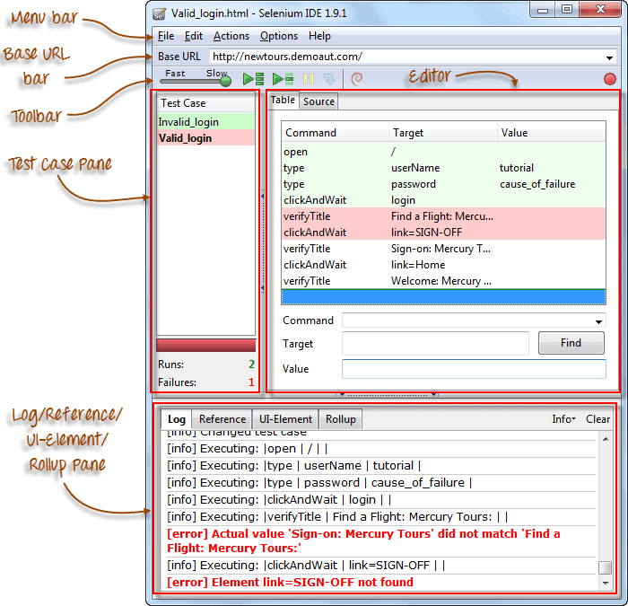 Selenium IDE Features