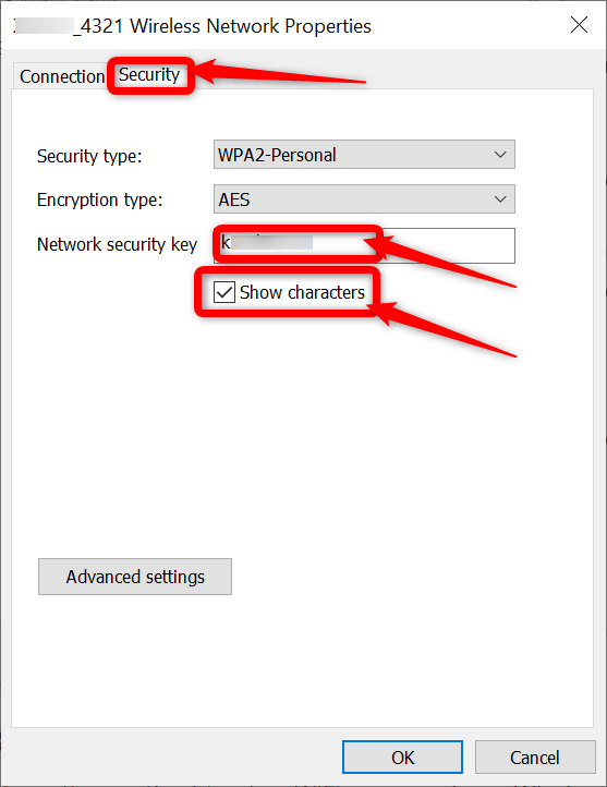 Network security key