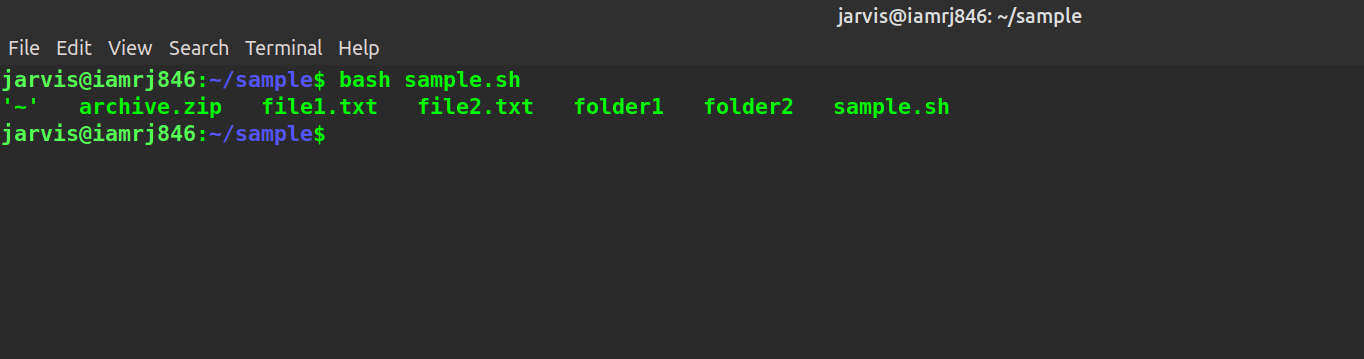 Bash Script 2