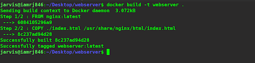 docker build -t webserver
