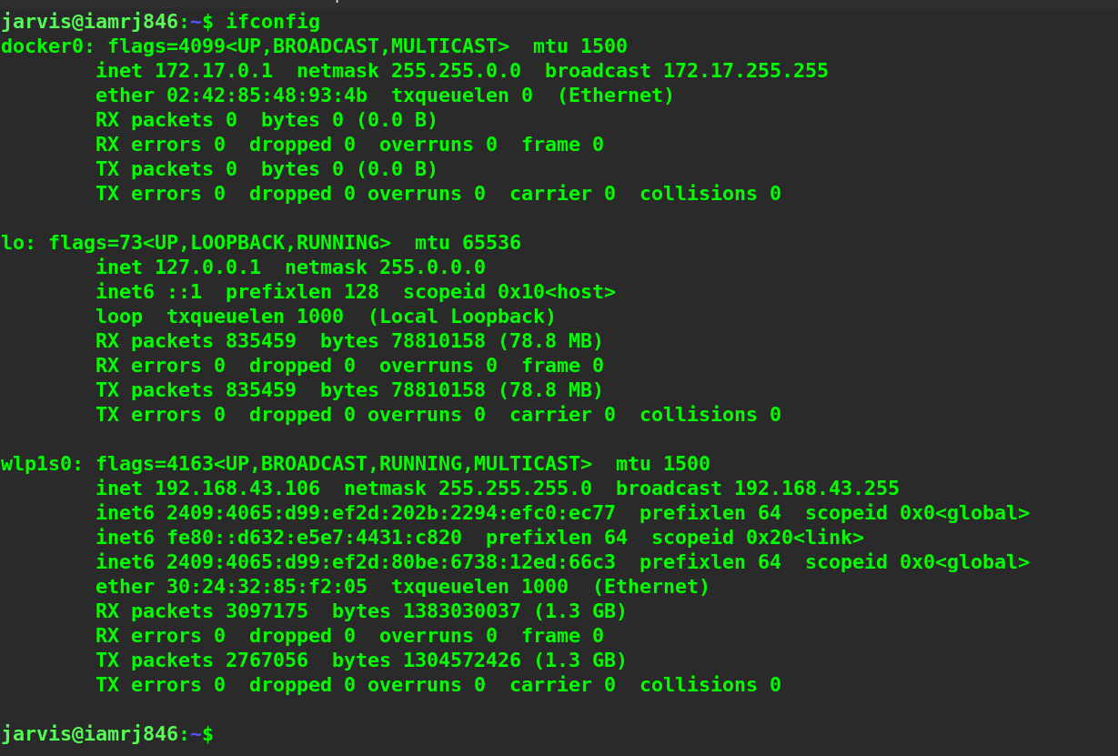 ifconfig