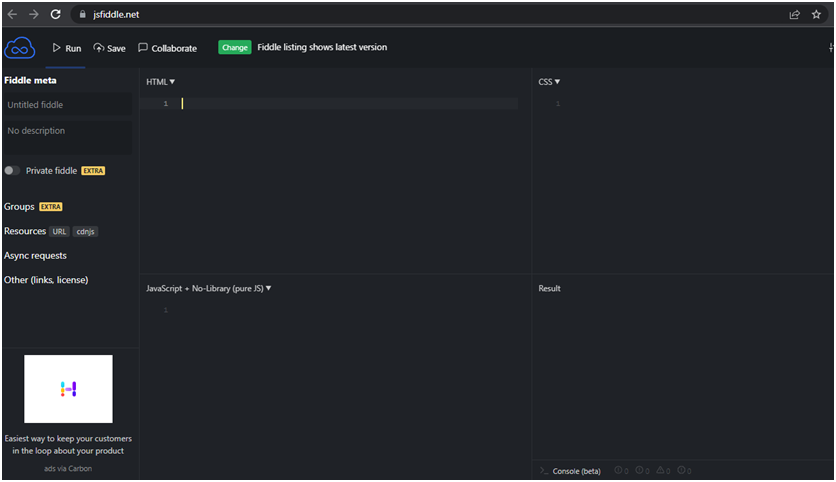 Jsfiddle