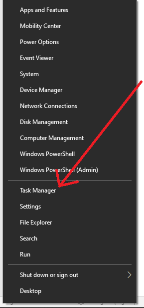 Open from the Windows power user menu