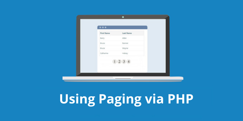 Using Paging via PHP