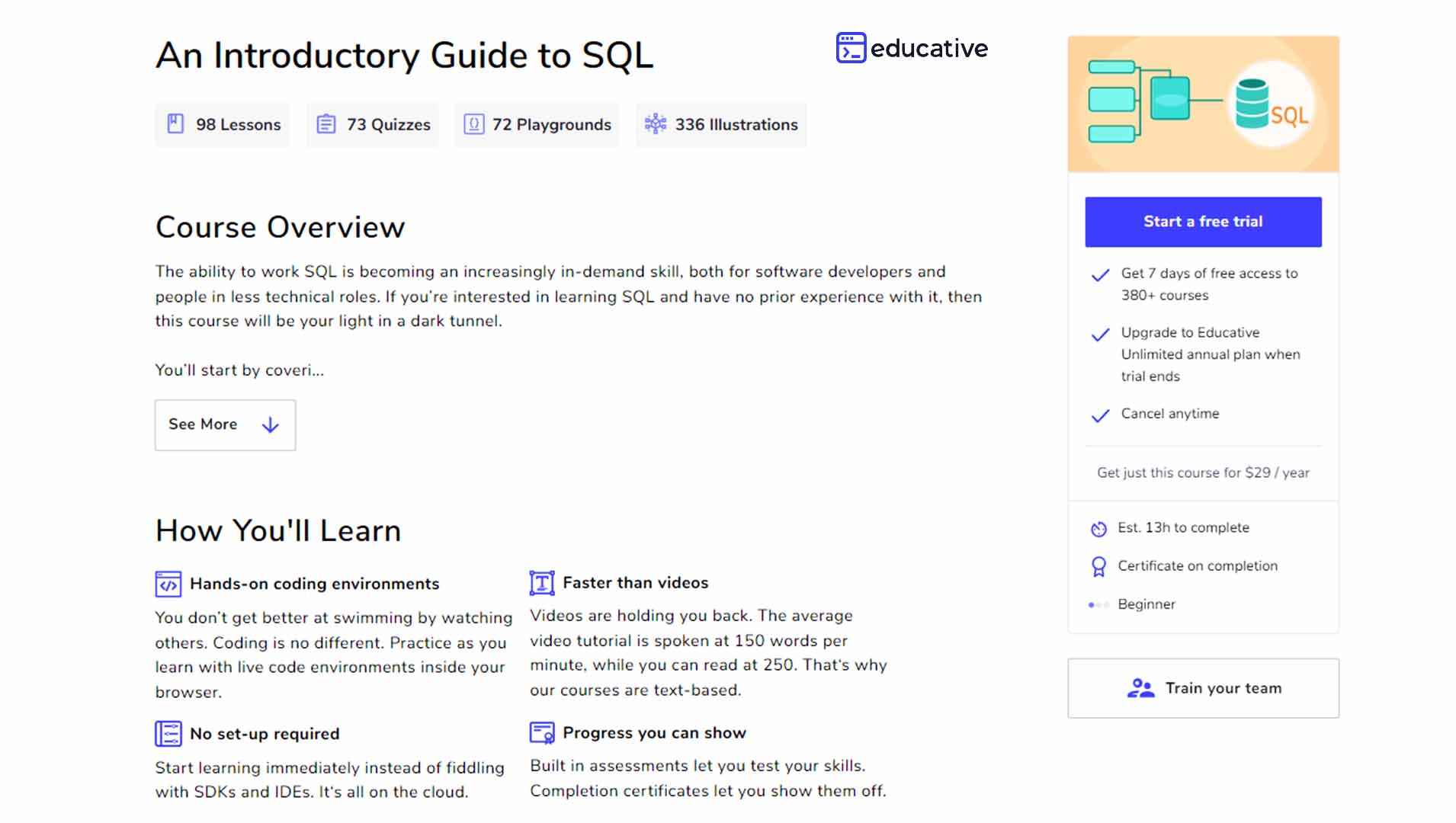 10 Best SQL Courses to Take in 2022