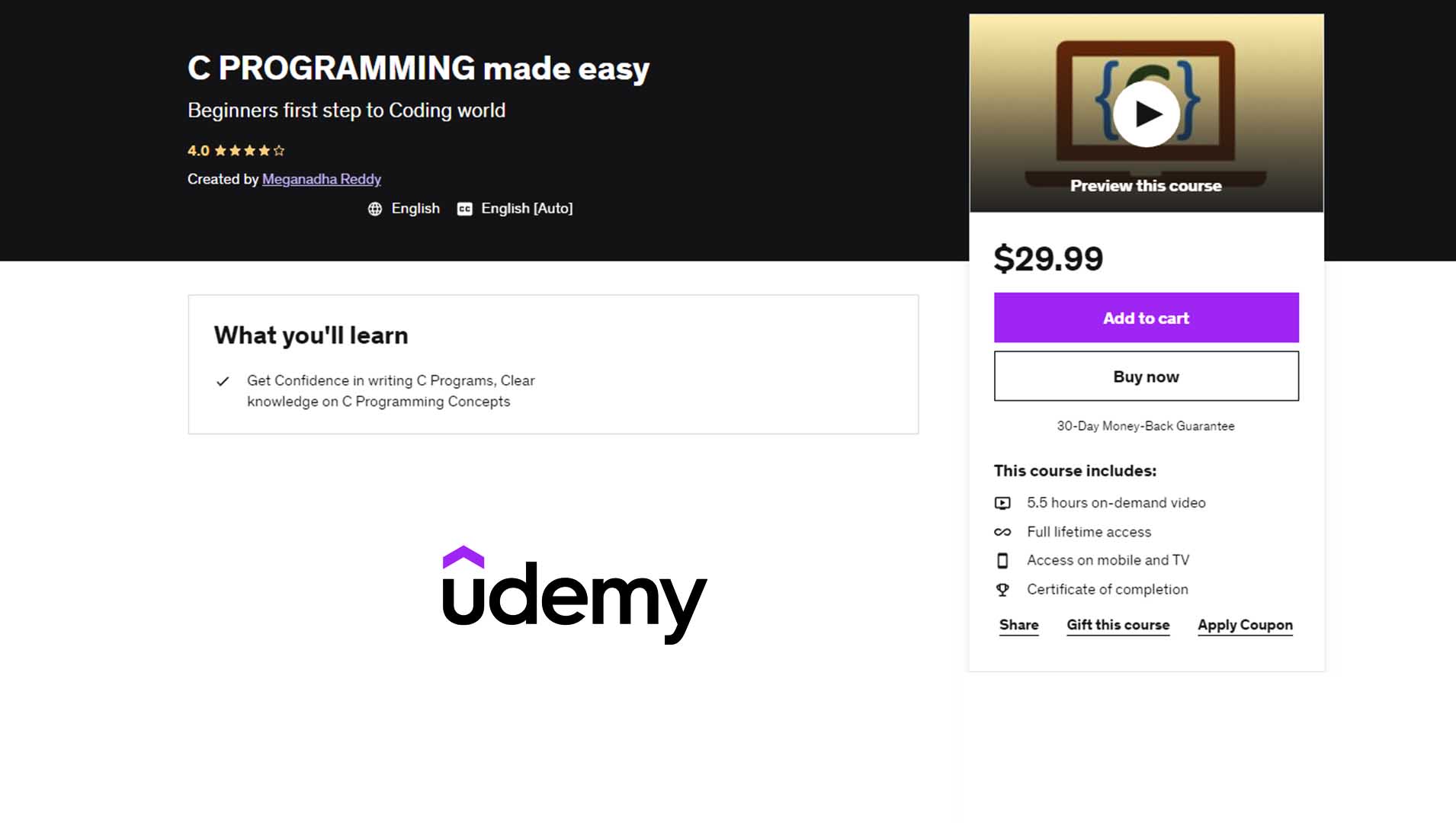 Best C Courses Online to Get a Job in Coming Days [Updated - 2022]