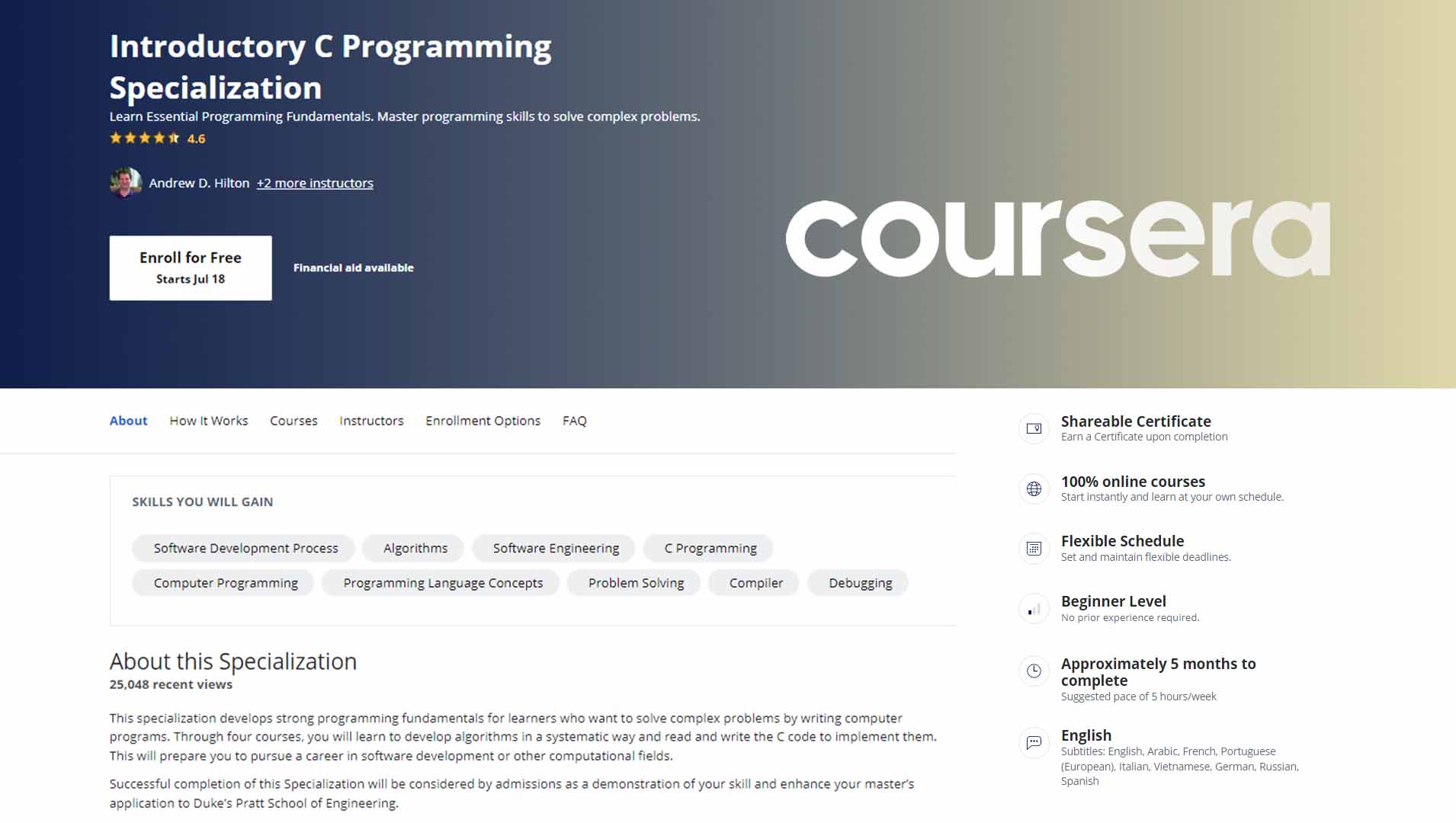 Best C Courses Online to Get a Job in Coming Days [Updated - 2022]