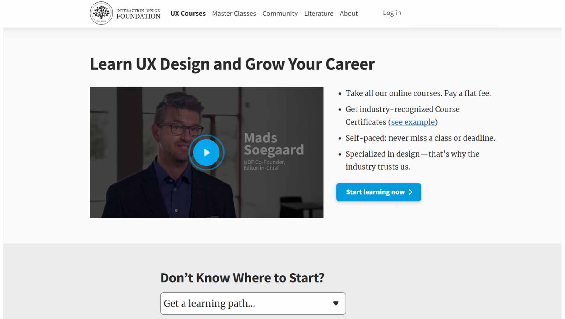 Learn UX Design (Interaction Design Foundation)