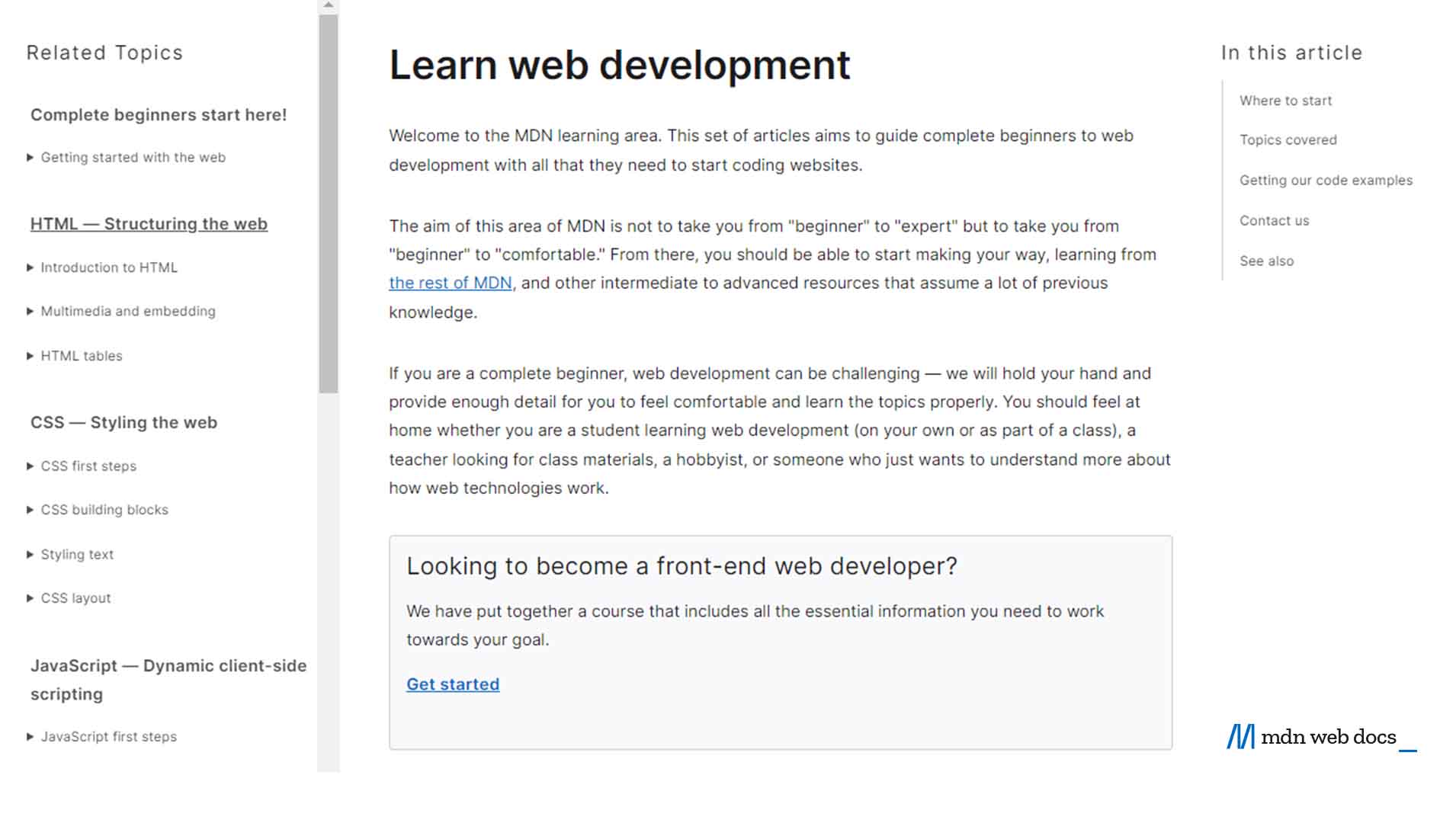 Learn Web Development