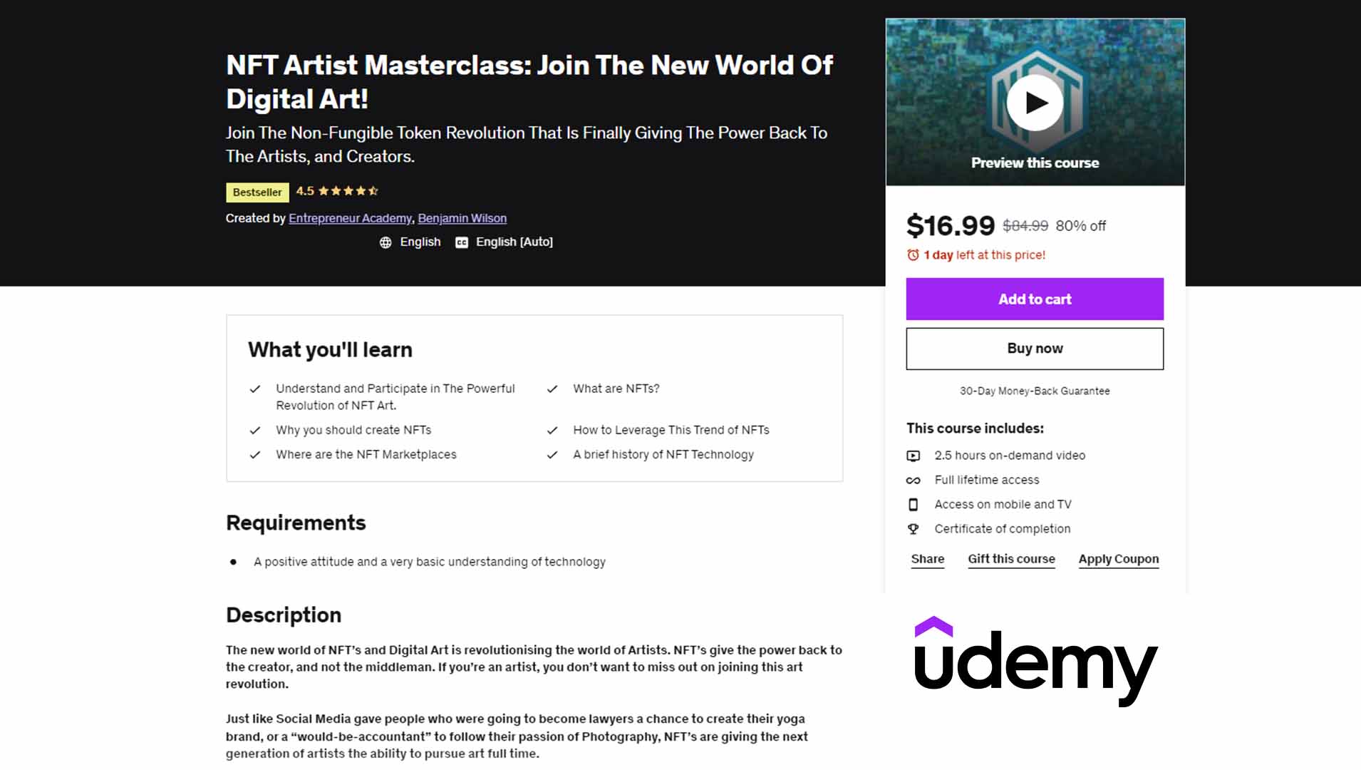 NFT Artist Masterclass: Join The New World Of Digital Art!
