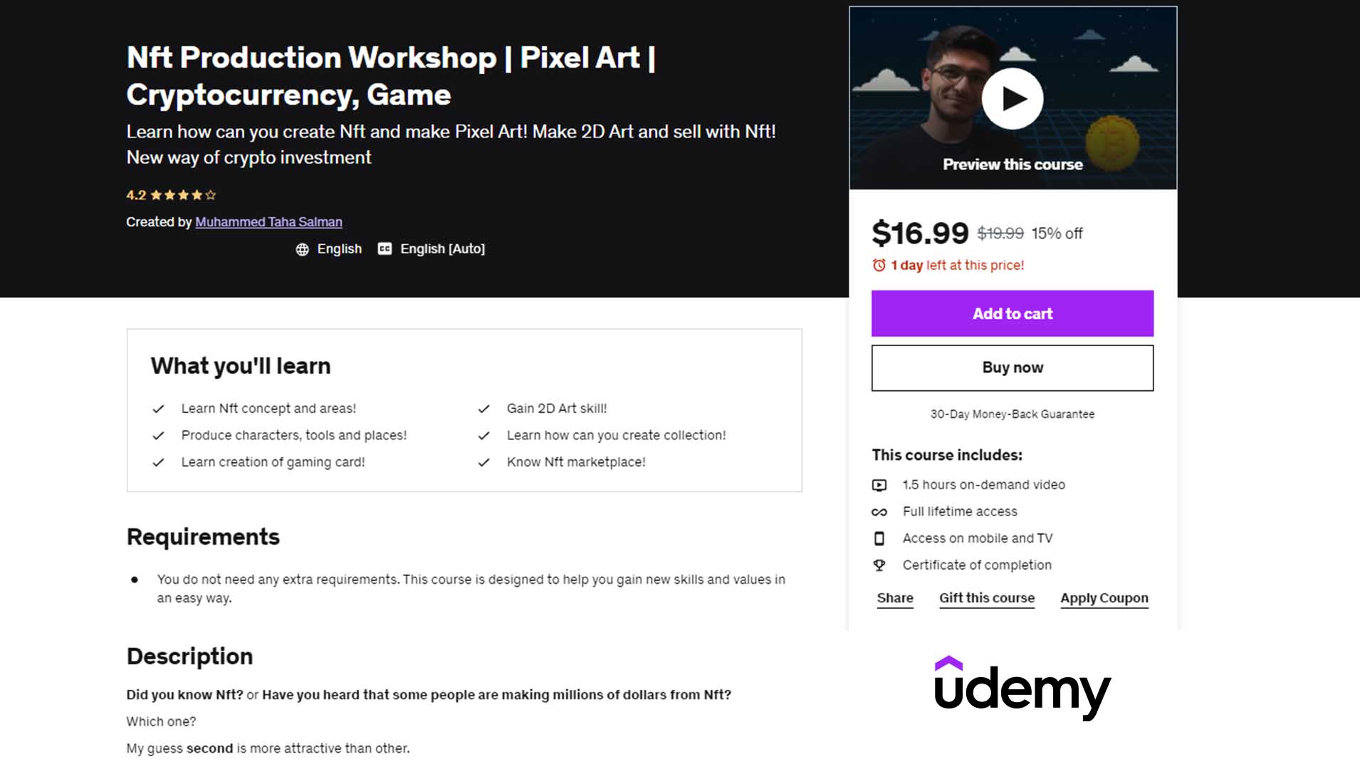 NFT Production Workshop | Pixel Art | Cryptocurrency, Game