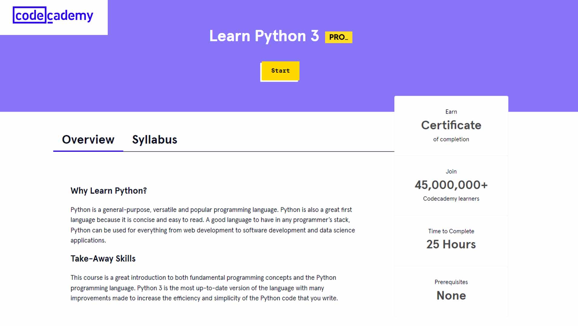 Python 3 Tutorial from Codecademy