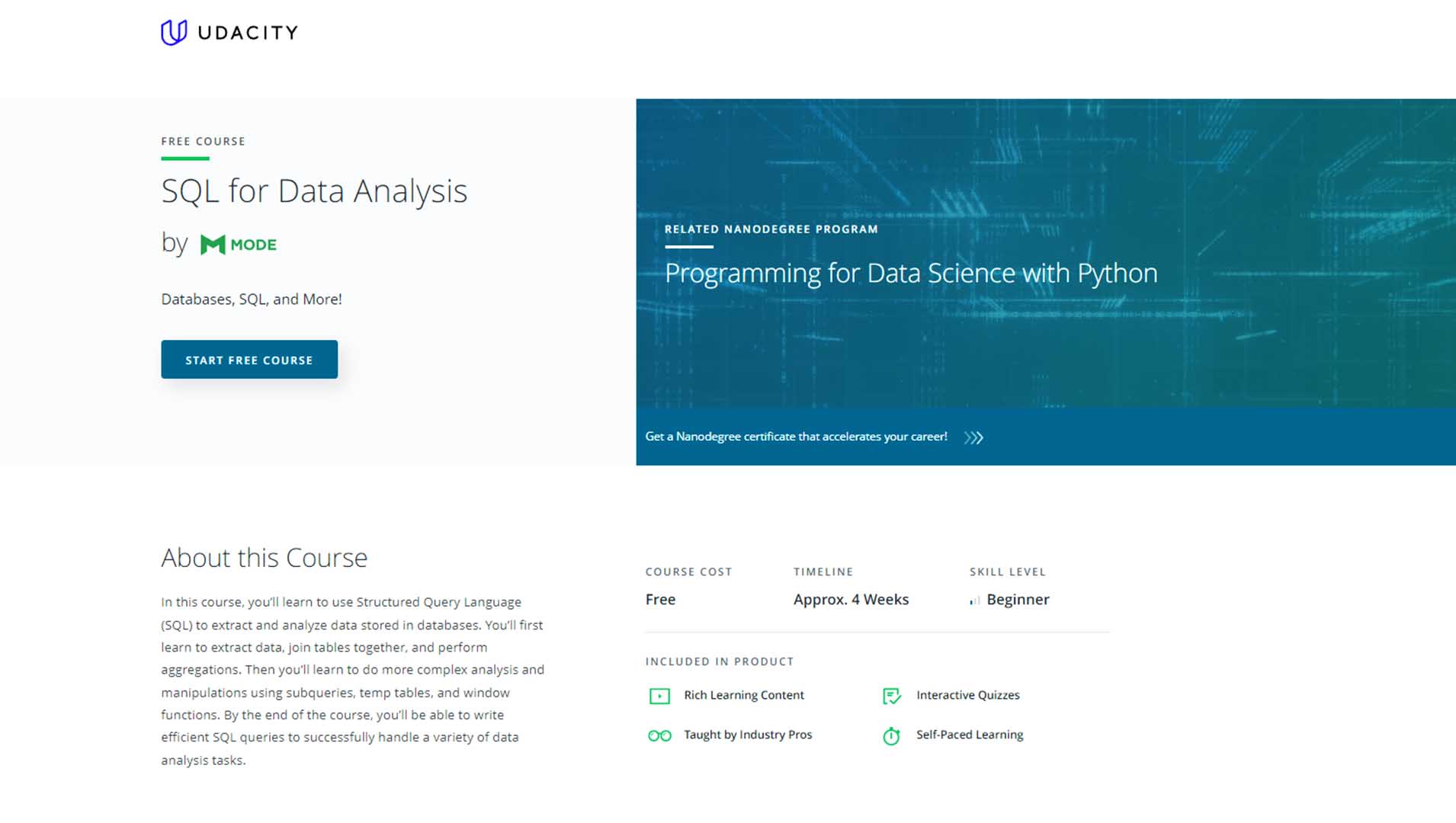 SQL for Data Analysis