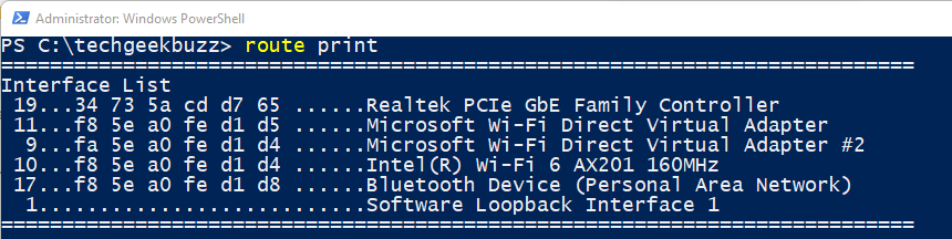 route command