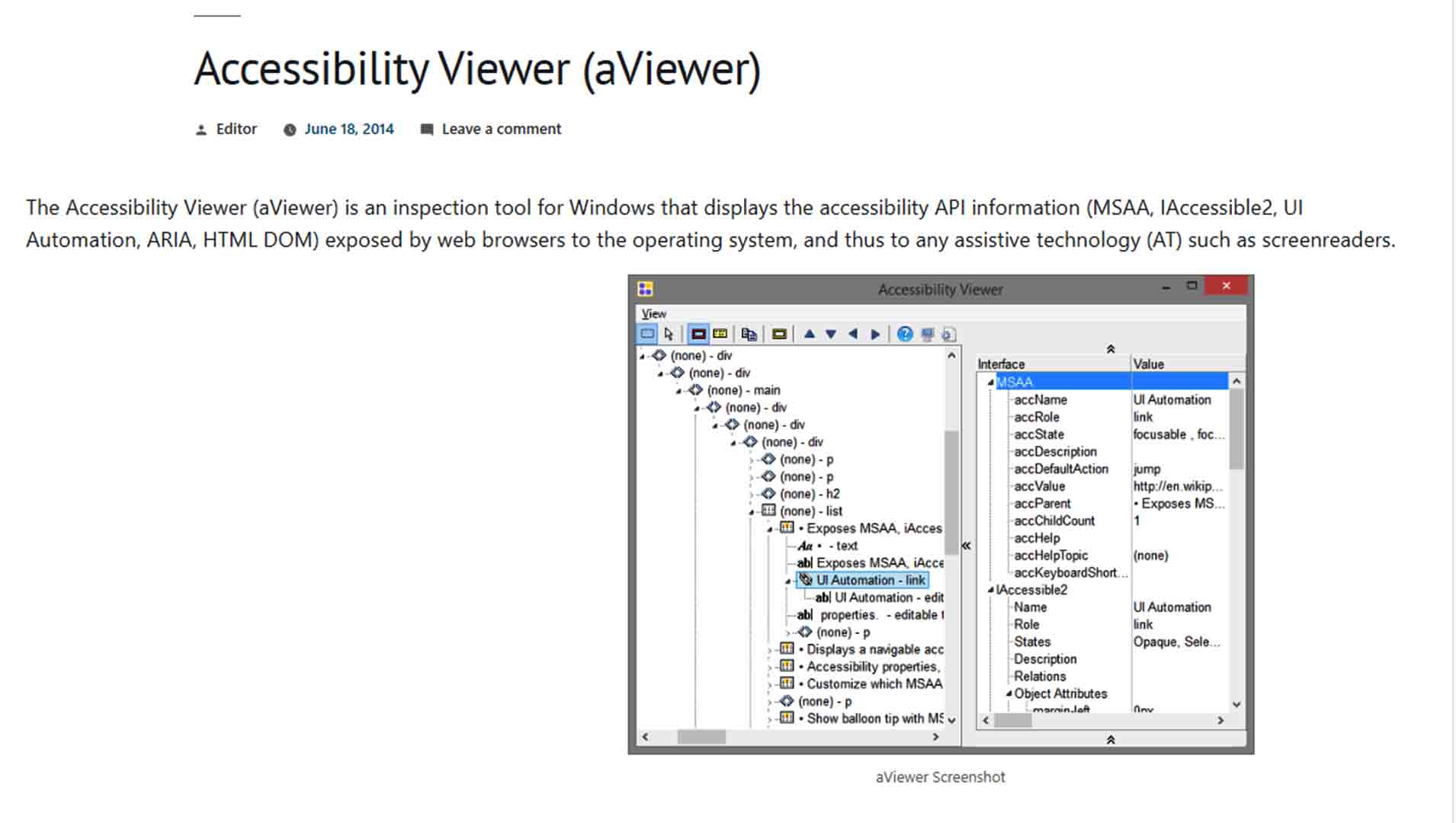 aViewer (Accessibility Viewer)
