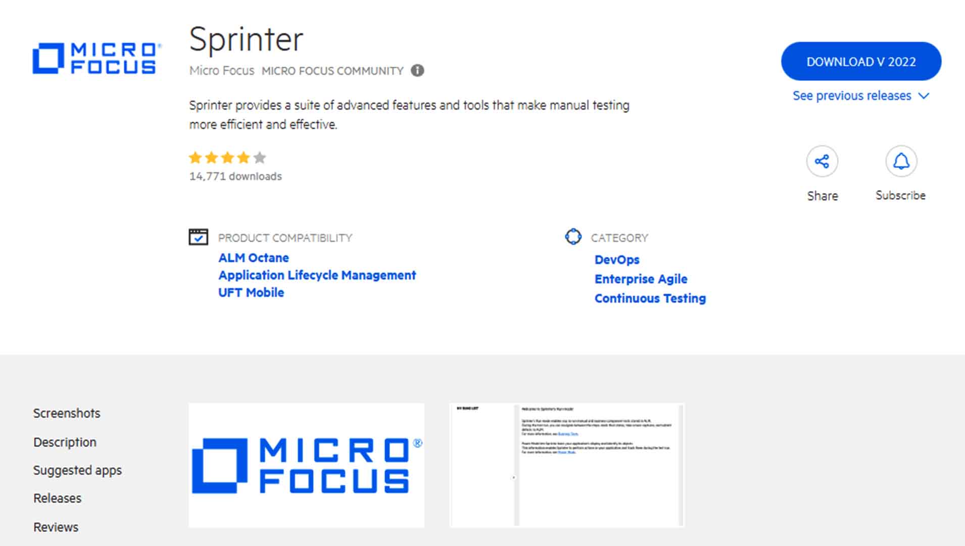 Micro Focus Sprinter