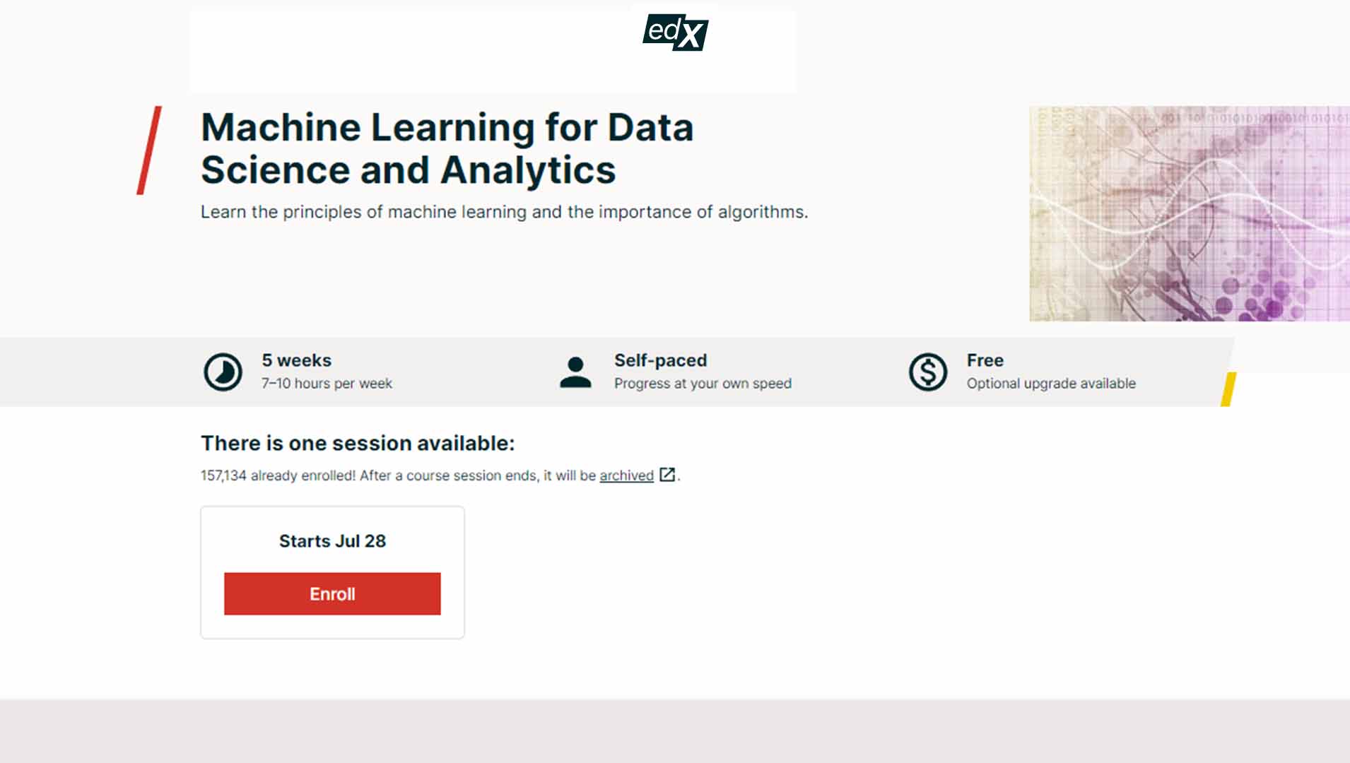 Machine Learning for Data Science and Analytics