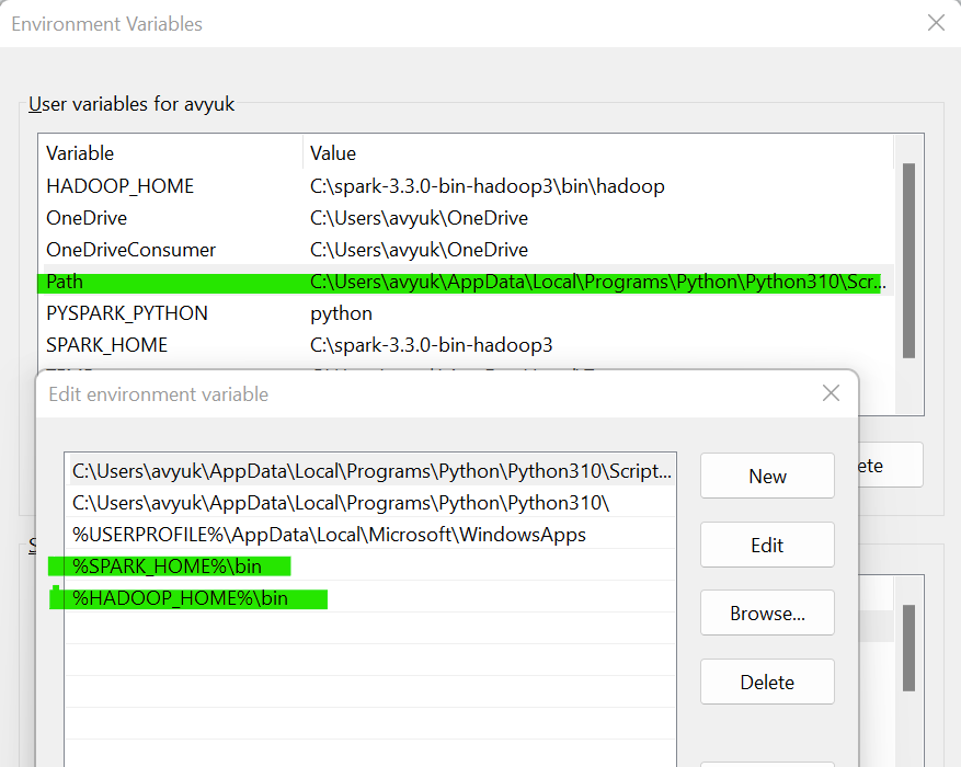 Environment Variables Path