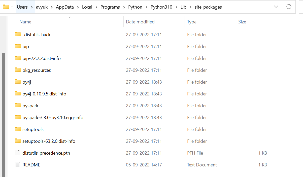 Python site-packages after installation