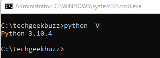 Check Python Version