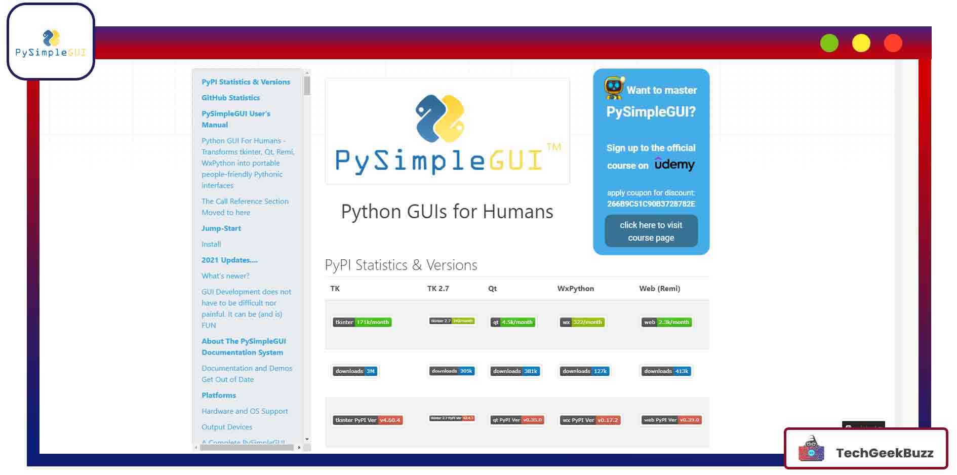 PySimple GUI