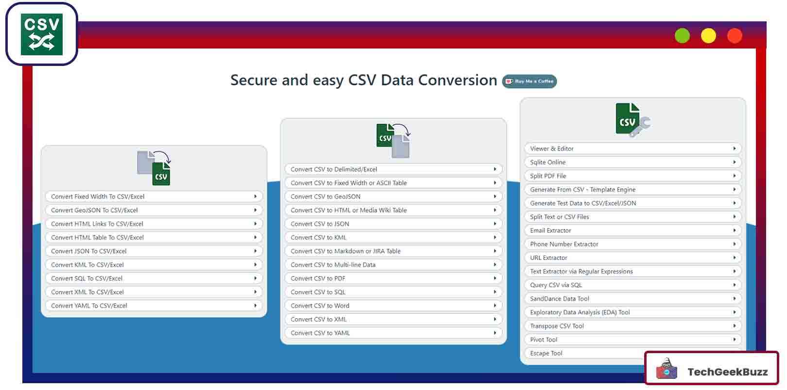 Convert CSV