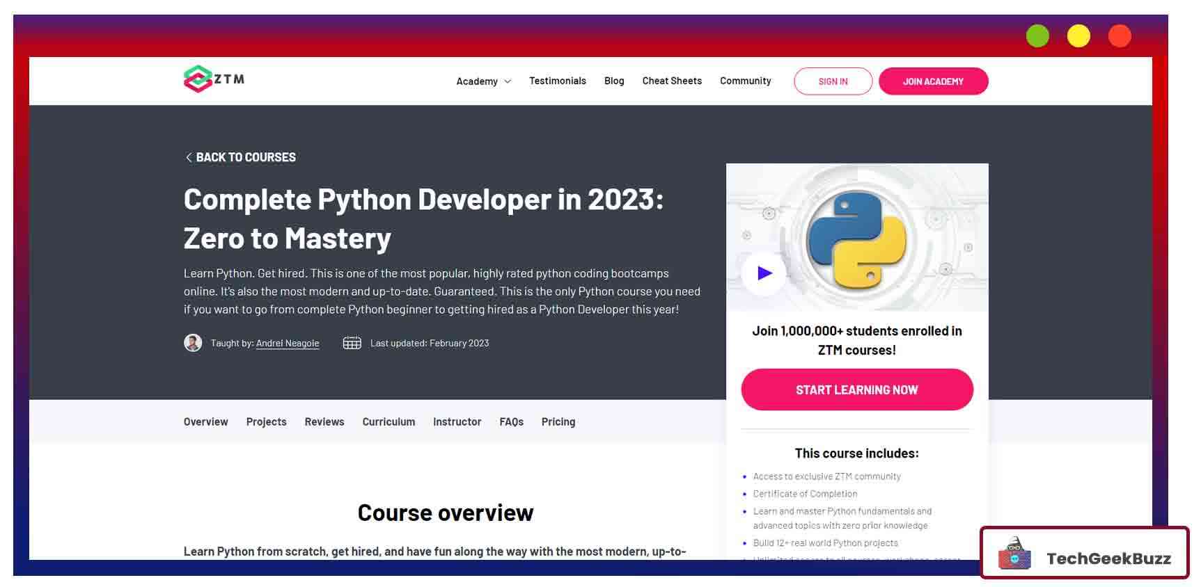 Complete Python Developer in 2022