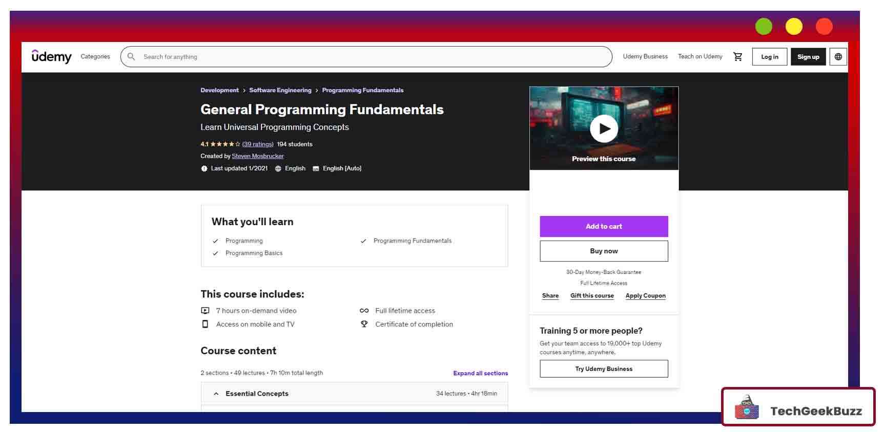 General Programming Fundamentals