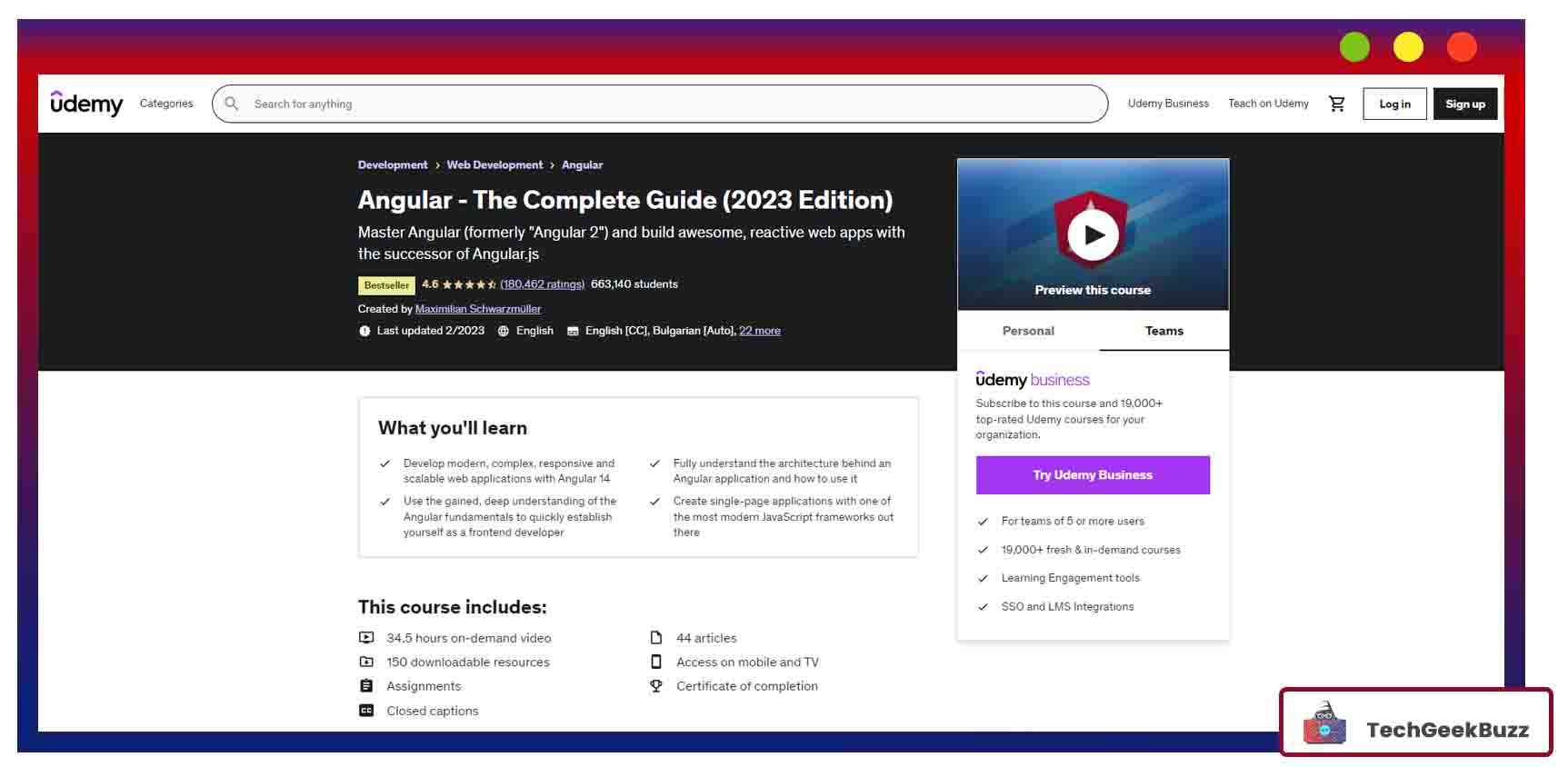 Angular - The Complete Guide