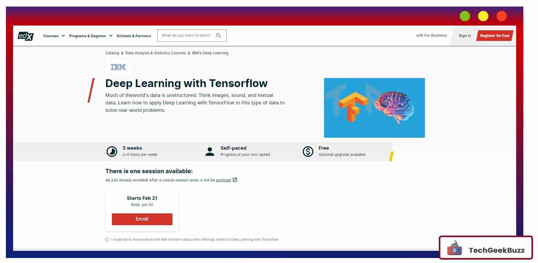 Deep Learning with Tensorflow