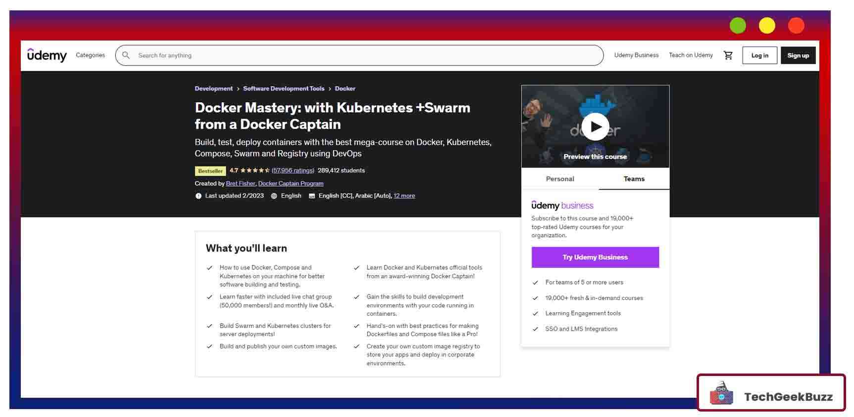Docker Mastery: with Kubernetes +Swarm from a Docker Captain