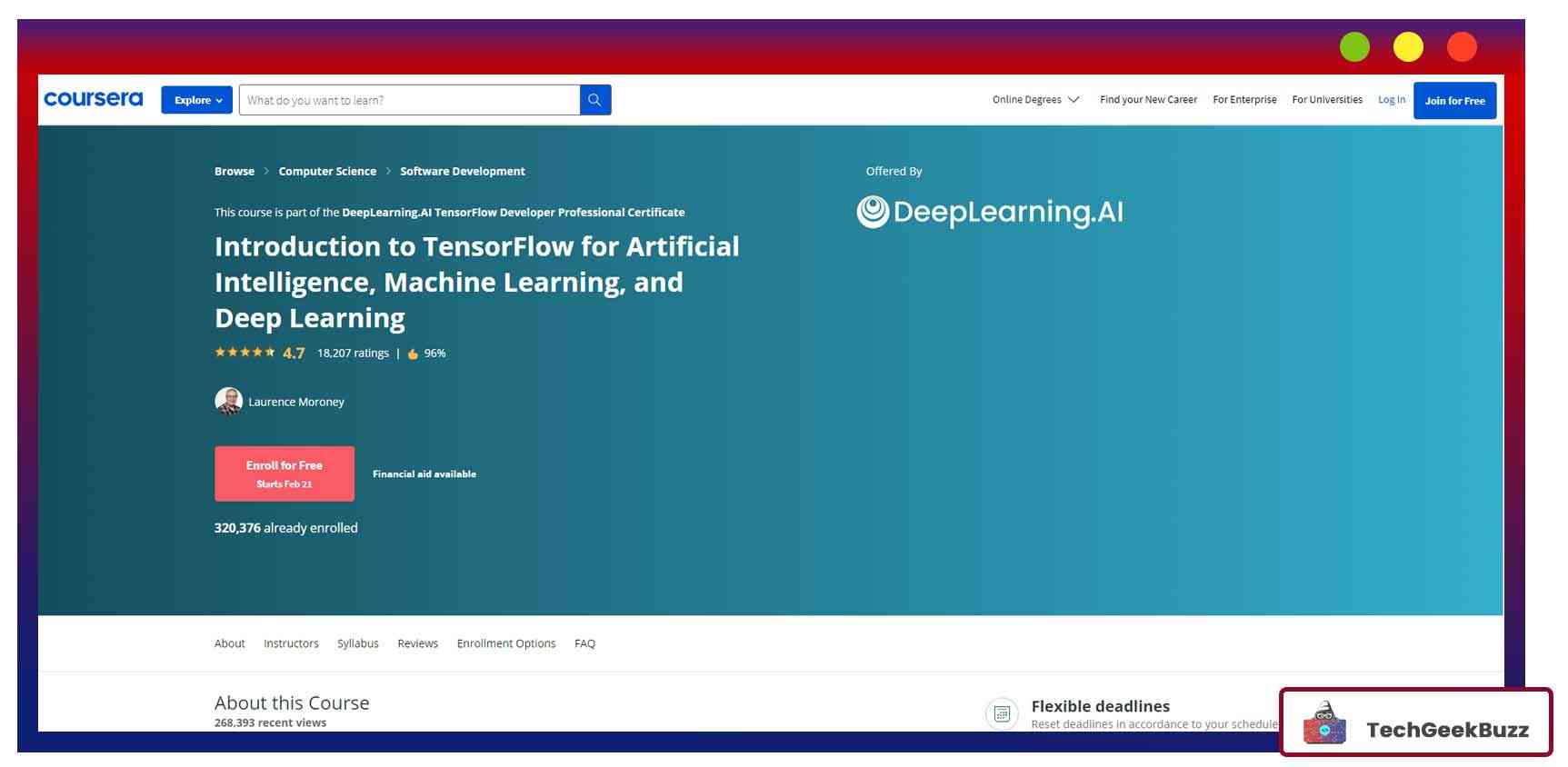 Introduction to TensorFlow for Artificial Intelligence, Machine Learning, and Deep Learning