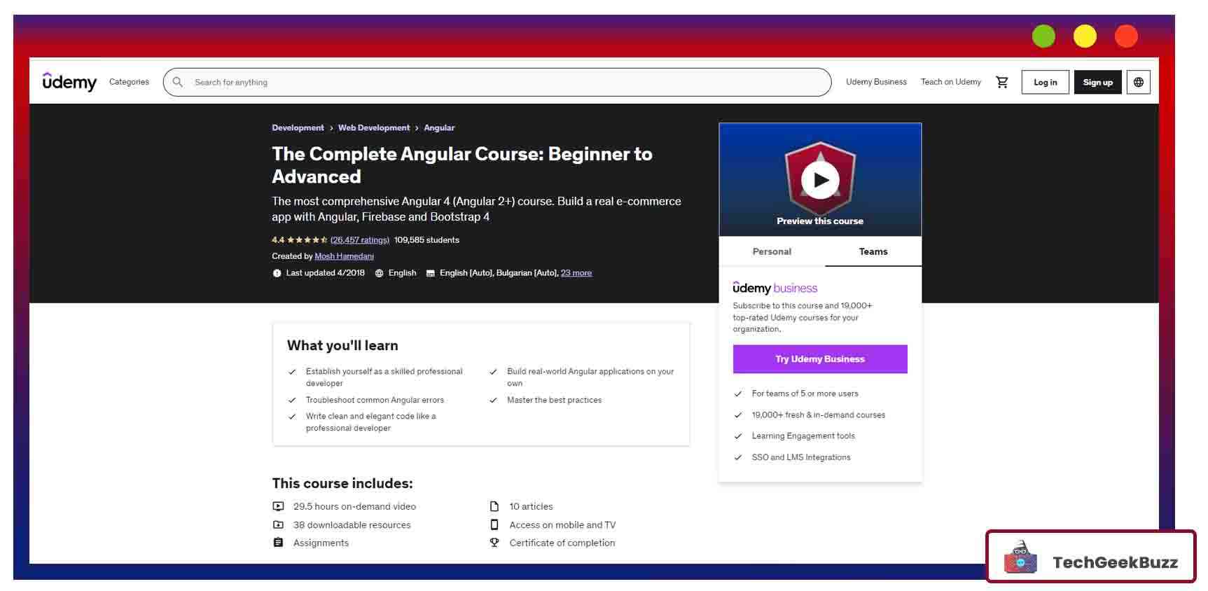  The Complete Angular Course: Beginner to Advanced