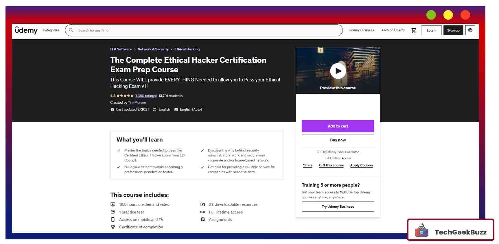 The Complete Ethical Hacker Certification Exam Prep Course