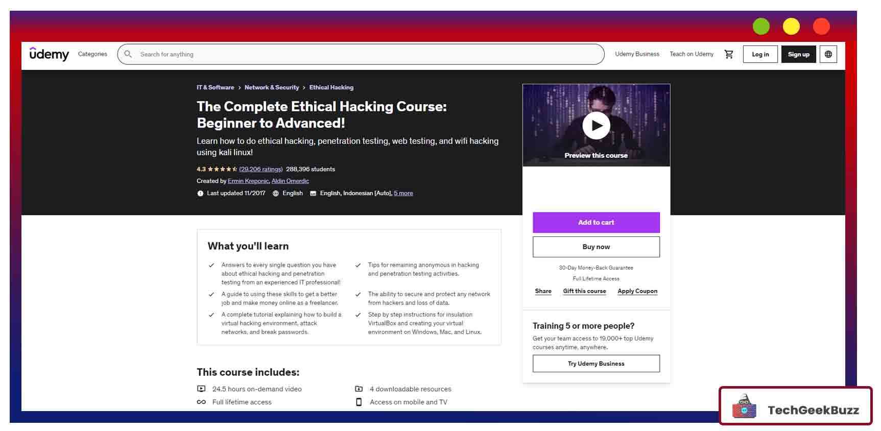 The Complete Ethical Hacking Course: Beginner to Advanced!