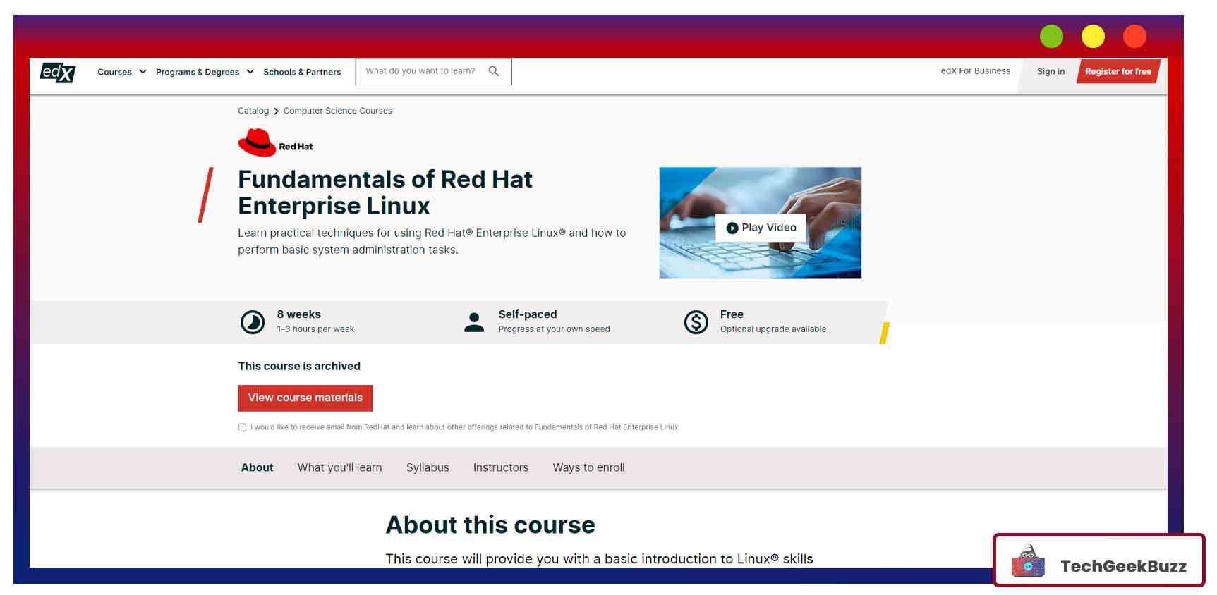 Fundamentals of Red Hat Enterprise Linux