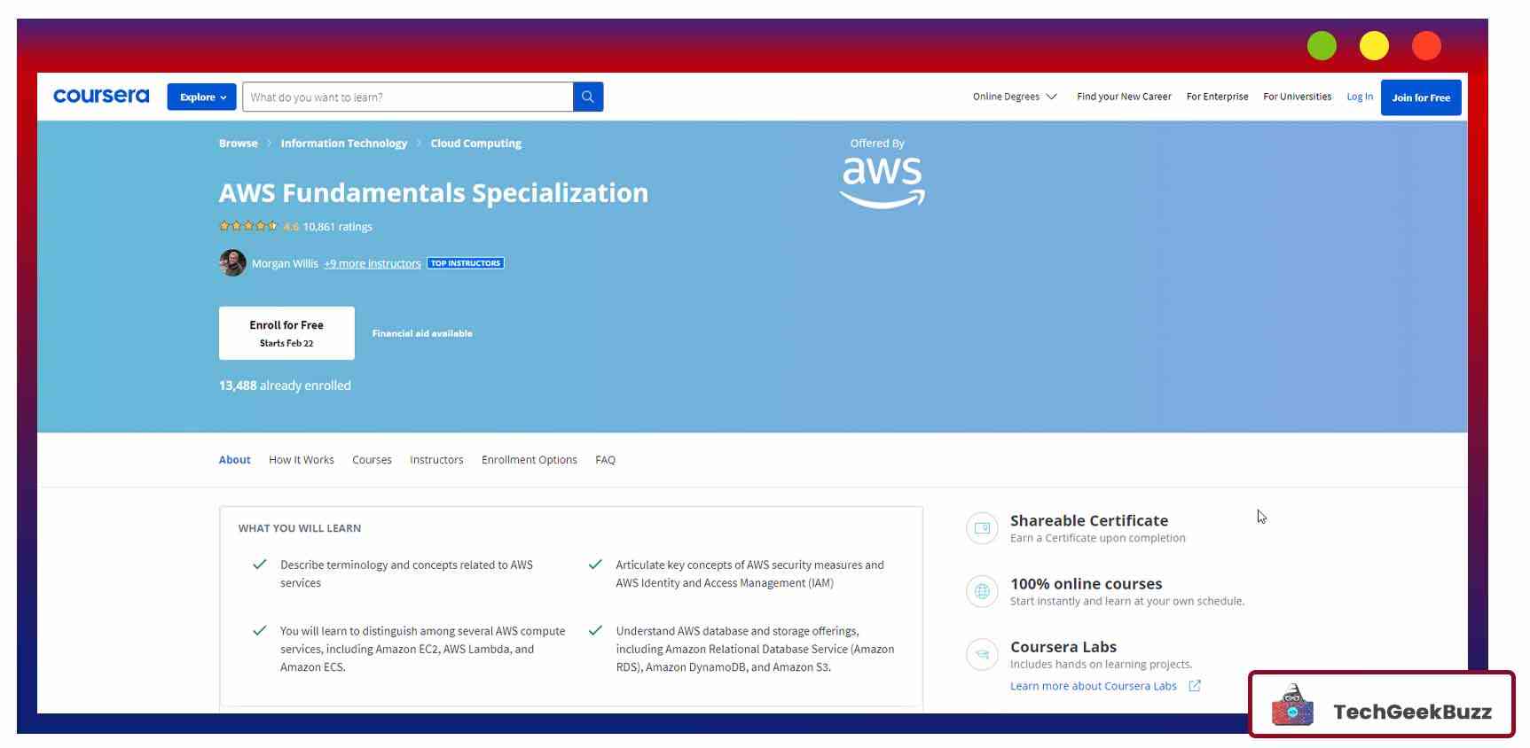 AWS Fundamentals Specialization