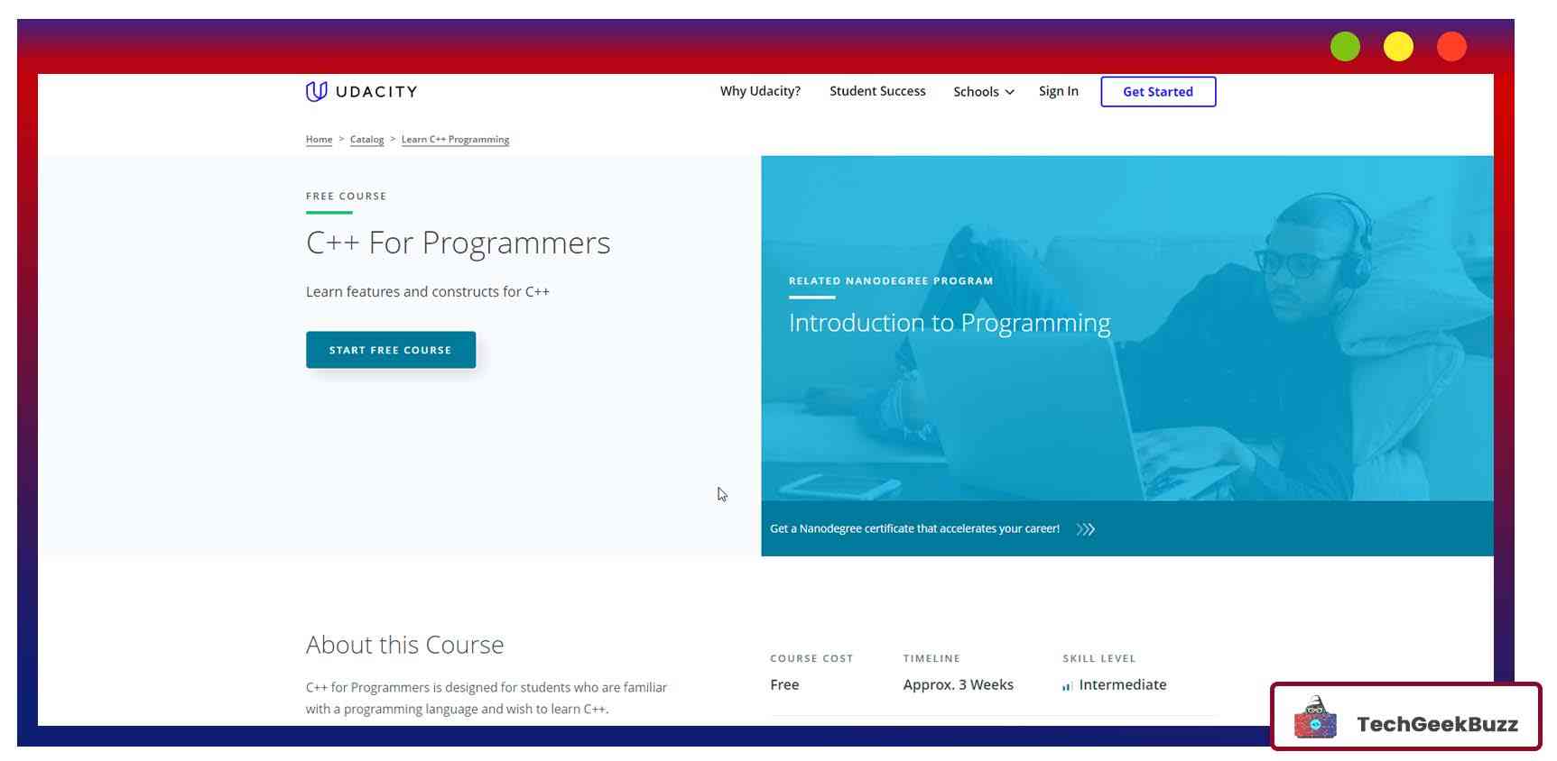 C++ Nanodegree Certification for Programmers