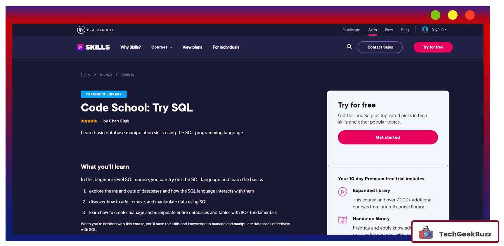 Code School: Try SQL