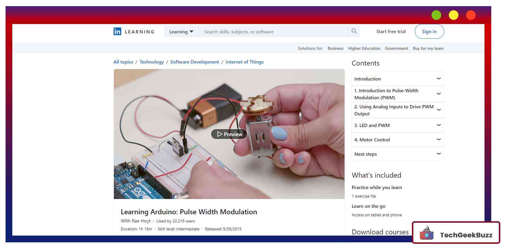 Learning Arduino: Pulse Width Modulation