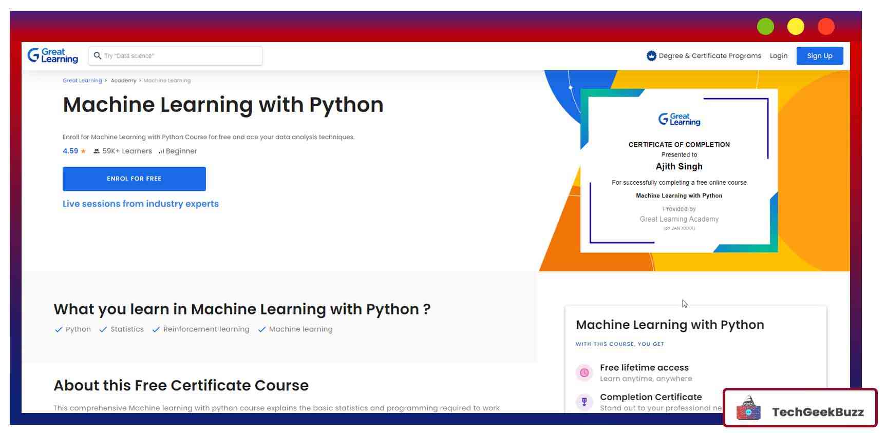 Machine Learning with Python