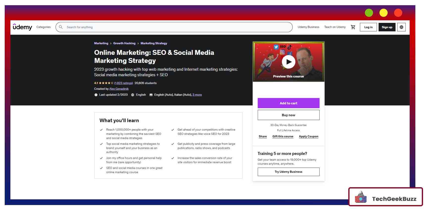 Online Marketing: SEO & Social Media Marketing Strategy