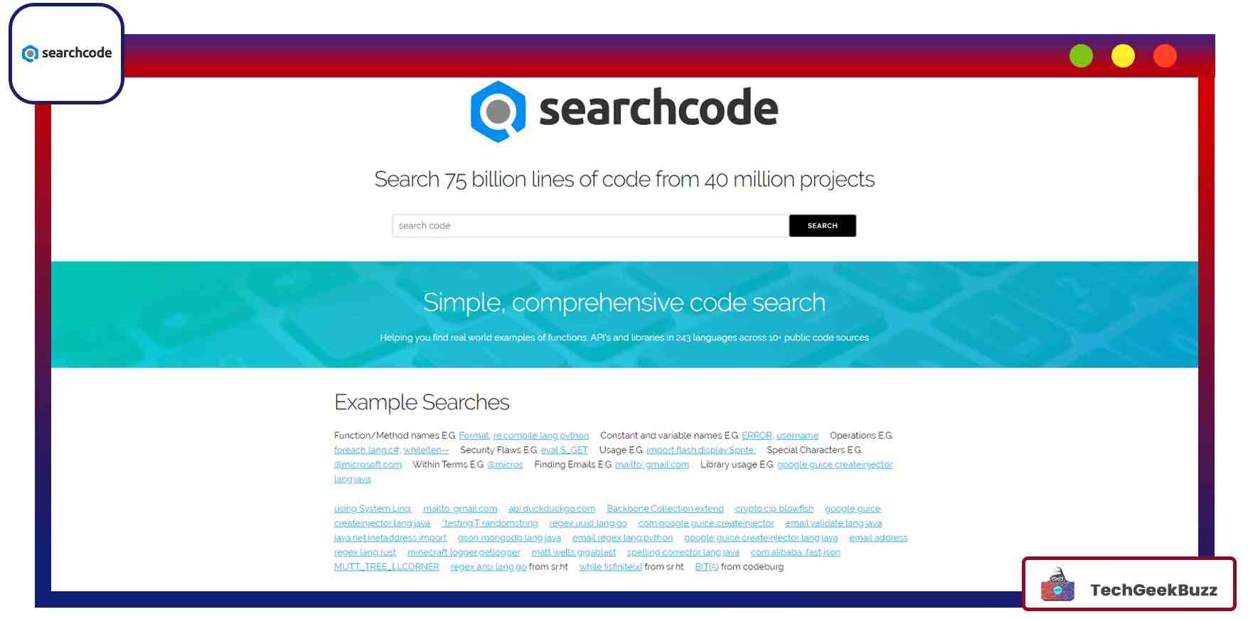 Search code