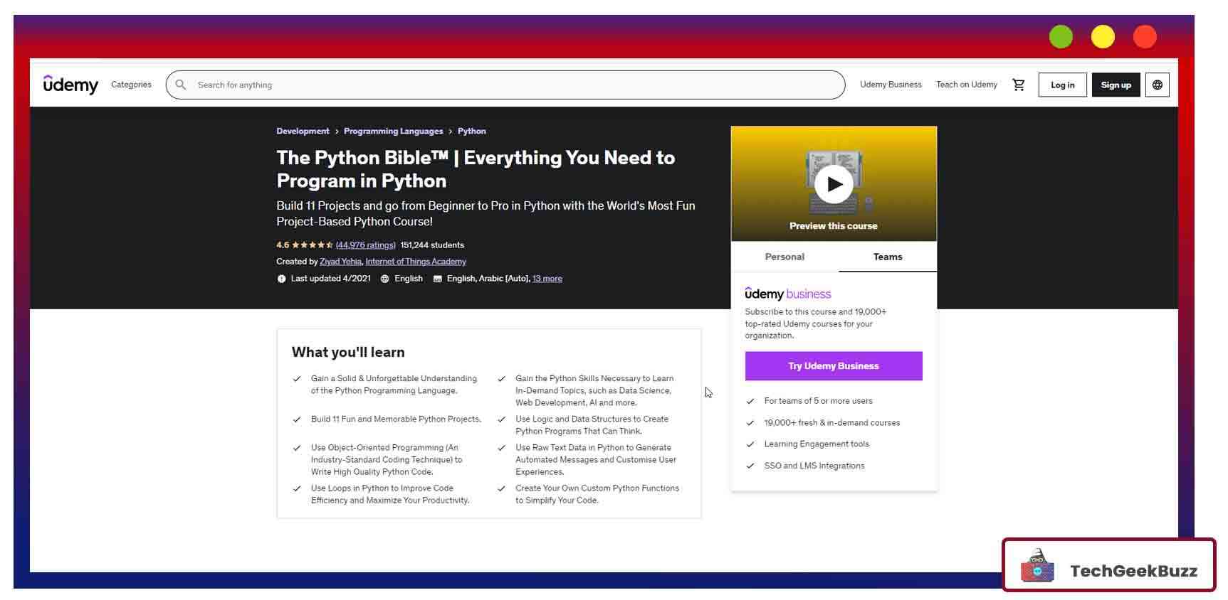 The Python Bible | Everything You Need to Program in Python